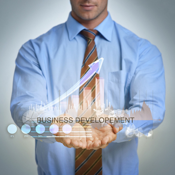 Futuristic digital transformation and business growth